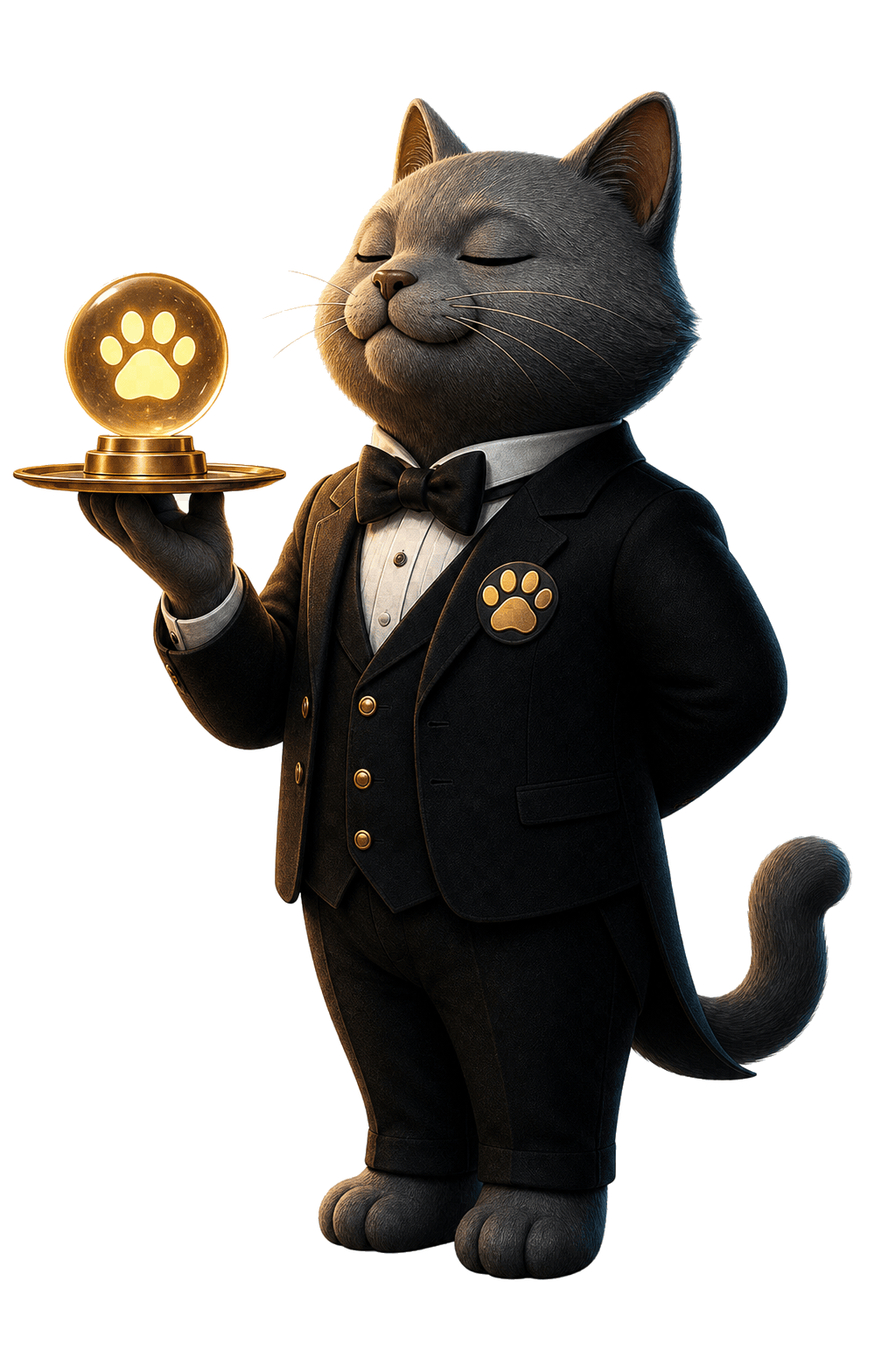 The usage butler cat, your progress concierge