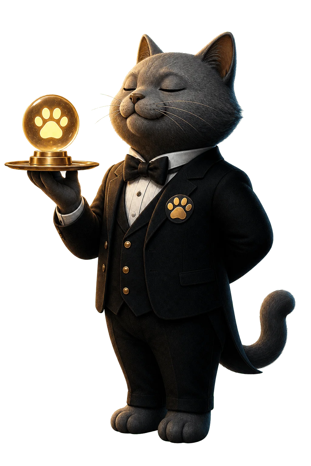 The usage butler cat, your progress concierge